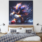 Sonic Toice Canvas Afdruk (Insitu (Slaapkamer))