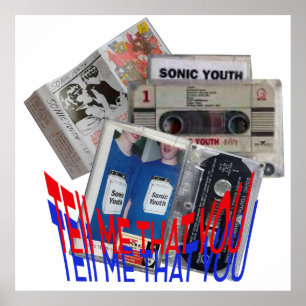 SONIC YOUTH CASSETTEBANDJE coole kunst Poster