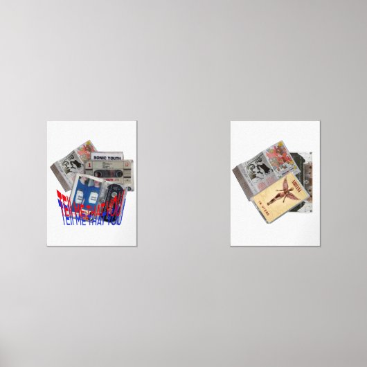 SONIC YOUTH, NIRVANA CASSETTEBANDJE coole kunst Muurkunst Sets (Voorkant)