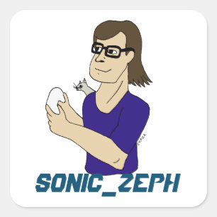 Sonic_Zeph Vierkante Sticker