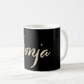 Sonja white gold Handwriting Tasse de café (Devant droit)