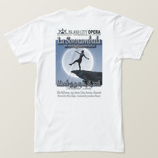 Sonnambula TShirt (Design achterkant)