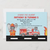 Sonne L'Alarme ! Invitation d'anniversaire du pomp (Devant)