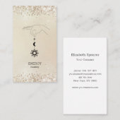 Sonne Mond Glitter Visitekaartje (Voorkant / Achterkant)