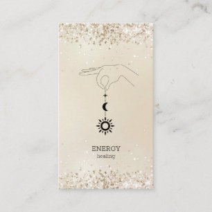 Sonne Mond Glitter Visitekaartje