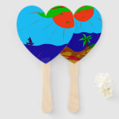 Sonne und Meer Handwaaier (Voorkant en achterkant)