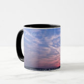 Sonnenuntergang mit Text - Tasse 325ml Mok (Voorkant links)