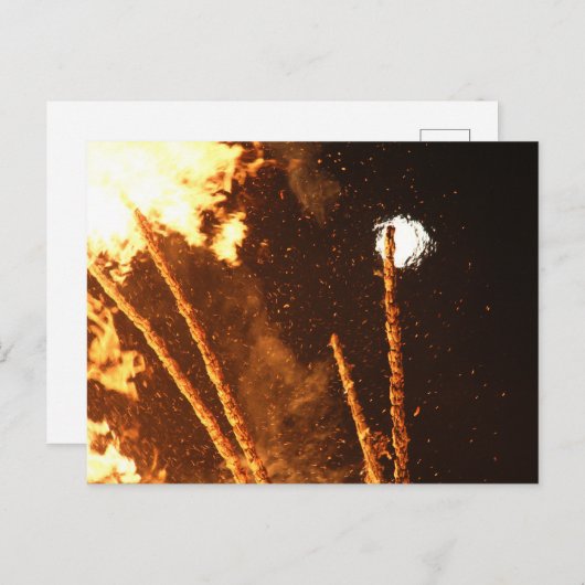 SONNENWENDFEUER IN STAUDEN BEI OBERNDORF BRIEFKAART (Voorkant / Achterkant)