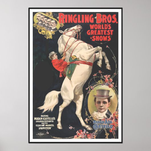 Sonnerie Bros 1899 CIRCUS POSTER (Devant)