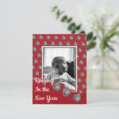 Sonnerie dans la carte du Nouvel An (Debout devant)