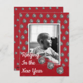 Sonnerie dans la carte du Nouvel An (Devant / Derrière)