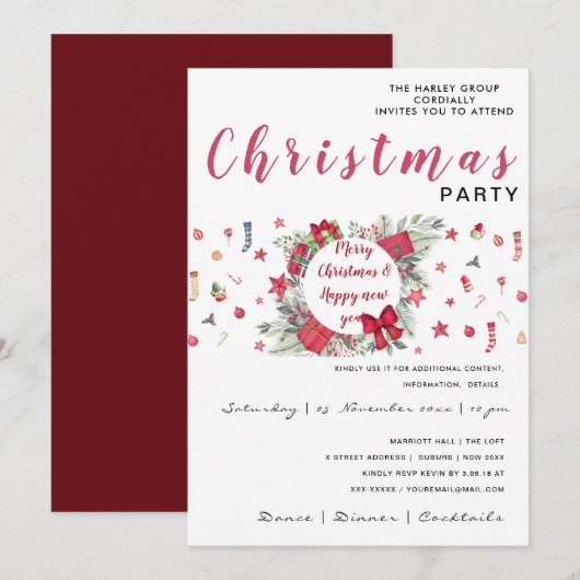 sonneries invitation customisée (Devant / Derrière)