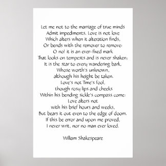 Sonnet 116 poster