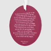 Sonnet 130 De ogen van mijn maîtresse zijn niets z Ornament (voorkant)