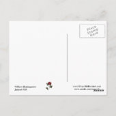 Sonnet # 18 van William Shakespeare Briefkaart (Achterkant)
