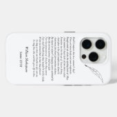 Sonnet # 18 van William Shakespeare Case-Mate iPhone Case (Achterkant (horizontaal))