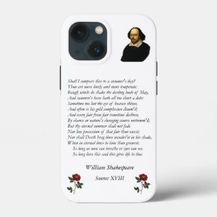 Sonnet # 18 van William Shakespeare iPhone 13 Mini Hoesje