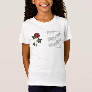 Sonnet # 18 van William Shakespeare T-shirt