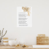 Sonnet 29 par William Shakespeare Poster (Cuisine)