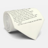 Sonnet # 29 van William Shakespeare Stropdas (Opgerold)
