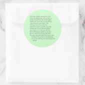 Sonnet # 33 door William Shakespeare Ronde Sticker (Tas)