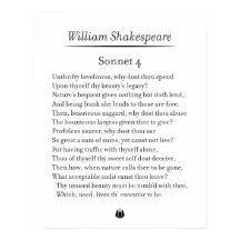 Sonnet 4 door William Shakespeare