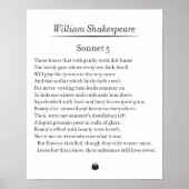 Sonnet 5 par William Shakespeare Poster (Devant)