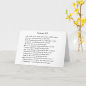 Sonnet 60 - Carte de voeux (Fleur jaune)