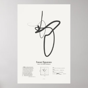 Sonnet Handtekeningen: Sonnet 15 Poster