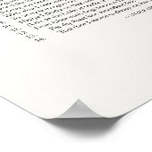 Sonnet Handtekeningen: Sonnet 29 Poster (Hoek)