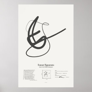 Sonnet-handtekeningen: Sonnet 36 Poster