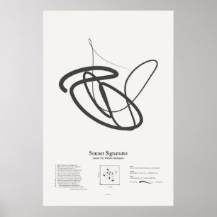 Sonnet Handtekeningen: Sonnet 9 Poster