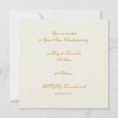 Sonnettes Et Ornements De Noël Invitation De Fête (Dos)