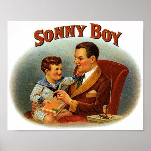 Sonny Boy Cigar Label Poster (Voorkant)
