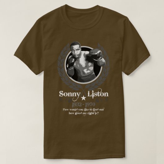 Sonny Liston  stijl T-shirt (Design voorkant)