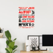Sonny Rollins / John Coltrane / Jack McDuff Jazz Poster (Thuiskantoor)