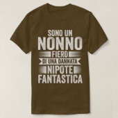 Sono un Nonno fiero di una Nipote Grandfather T-shirt (Design voorkant)