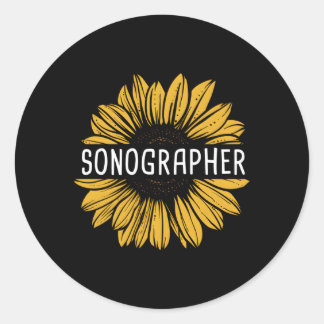 Sonograaf echografie-technicus ronde sticker