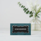 Sonograaf Elegant Naam Bord Visitekaartje (Staand voorkant)