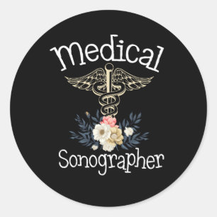 Sonografe medische sonografie ronde sticker