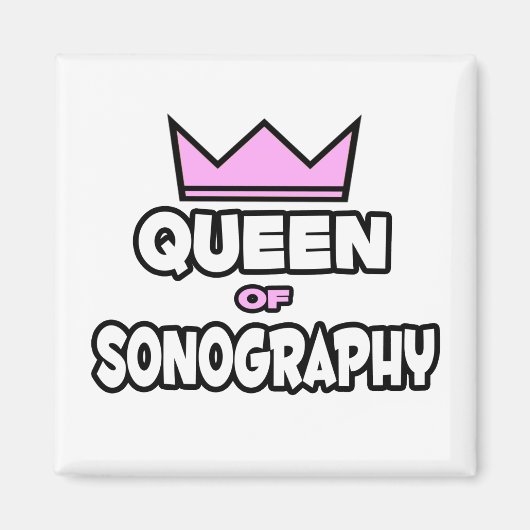 Sonografie-koningin Magneet (Voorkant)