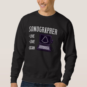 Sonografie met ultrasone trillingen trui