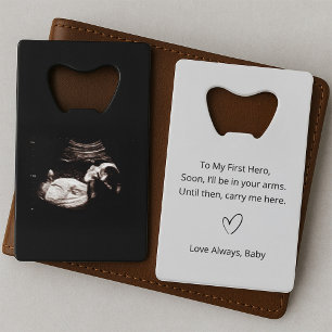 Sonogram Gift voor Dad Ultrasound Photo Wallet Kaa Kredietkaart Flessenopener