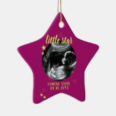 Sonogram Keepomwille Baby Ultrasound Keramisch Ornament (Rechts)