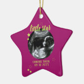Sonogram Keepomwille Baby Ultrasound Keramisch Ornament (Links)