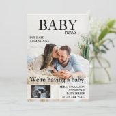 Sonogramme Faire-part de grossesse (Debout devant)