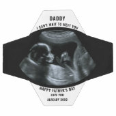 Sonogramme Grossesse Photo Noir Blanc Personnalisé (Plat)