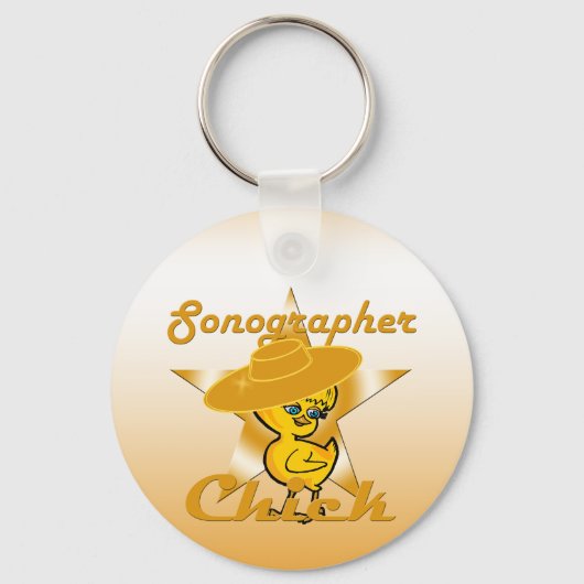 Sonographer Chick #10 Sleutelhanger (Voorkant)