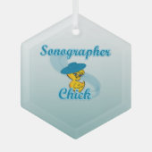 Sonographer Chick #3 Glas Ornament (Voorkant)
