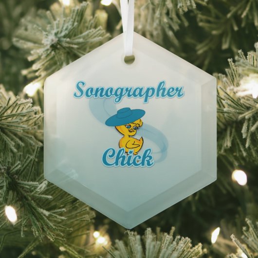 Sonographer Chick #3 Glas Ornament (Insitu)